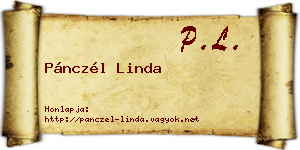 Pánczél Linda névjegykártya