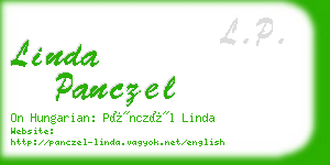linda panczel business card